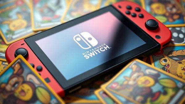 Nintendo Switch on Pokémon cards, showcasing gaming appeal in Japan.