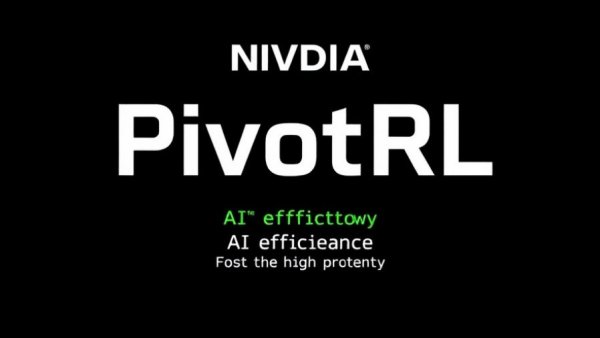 NVIDIA PivotRL AI framework efficiency poster.