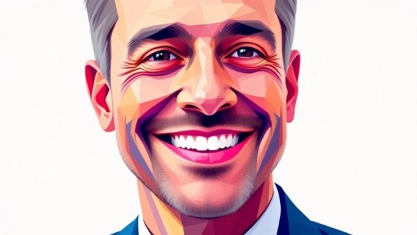 Stylized illustration of businessman representing executive leadership.