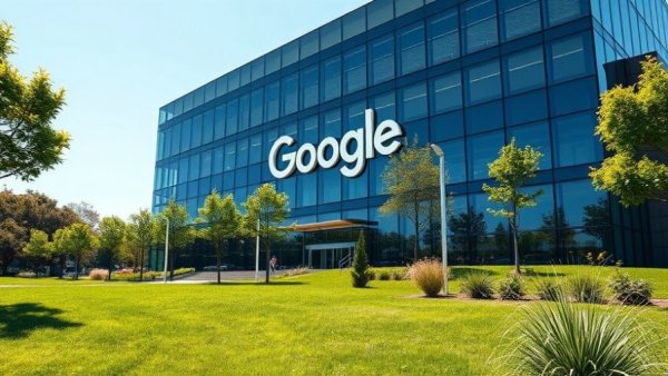 Google HQ vibrant facade, Meta-Google Social Media Addiction Verdict.