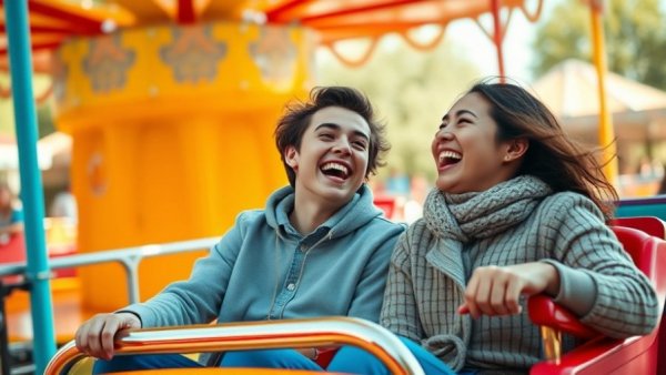 San Antonio outdoor activities with joyful amusement ride experience.