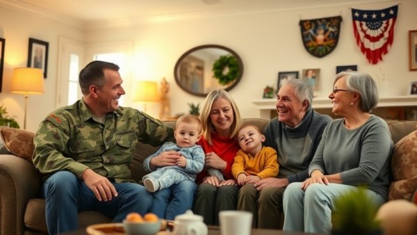 San Antonio military family resources in a cheerful home setting