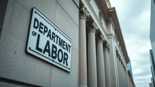 Department of Labor building highlighting H-1B visa wage increases.