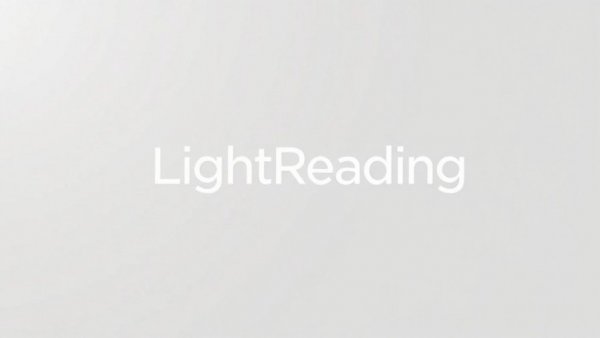 Minimalist logo 'LightReading' on light gray background, broadband infrastructure funding