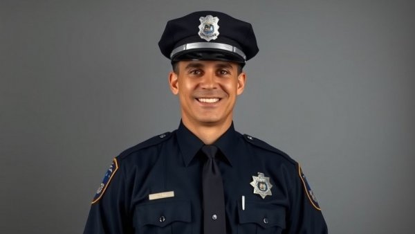 Trooper Cori Shannon in formal police uniform portrait.