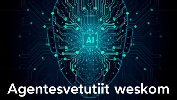 Agentic AI in Procurement workshop digital face with circuits.