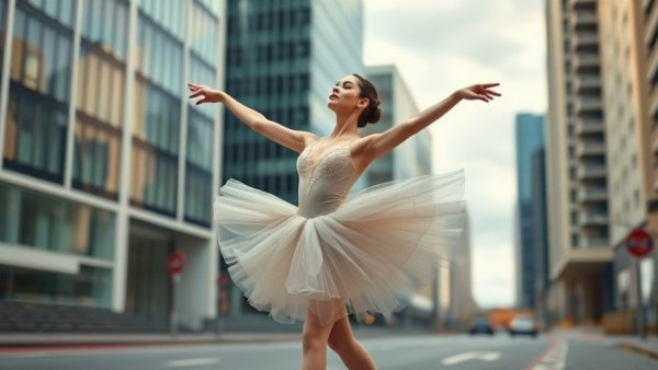 San Antonio ballet competition winners: ballerina performing outdoors