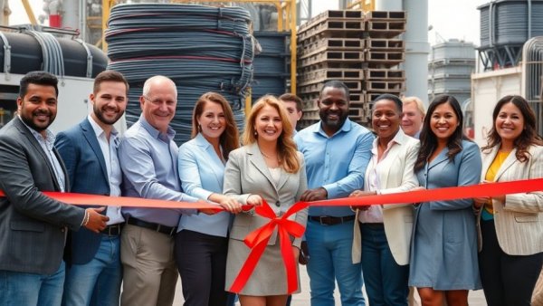 Group celebrates Delaware fiber internet buildout ceremony outdoors.