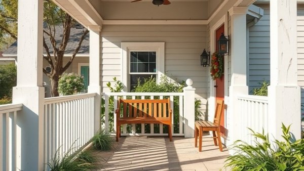 Charming porch highlighting front porch design mistakes.