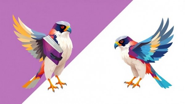 Early-fusion transformer concept with geometric falcons.