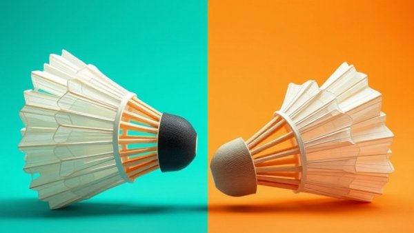 Shuttlecocks symbolize pitfalls of an interim CEO with contrasting backdrops.