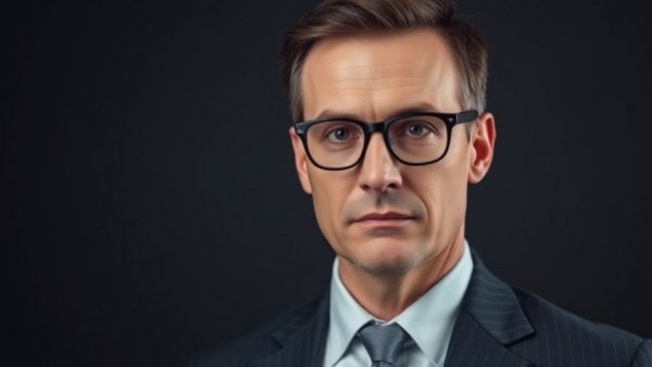 Confident man in a suit symbolizing AI startup readiness.