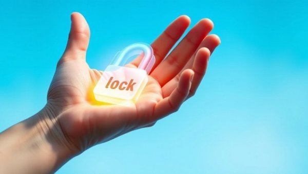 AI recruiting software digital hologram in hand showcasing security.