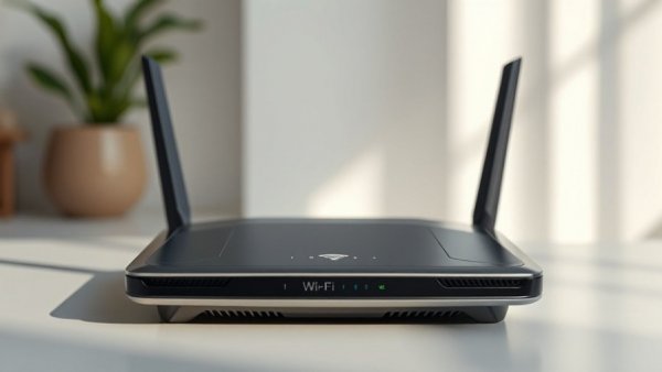 Modern Wi-Fi router highlighting potential Wi-Fi 7 compatibility issues.