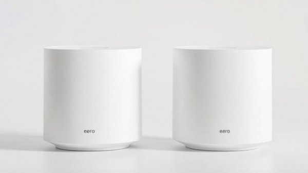 Amazon eero 7 Wi-Fi 7 router deal, sleek white routers.