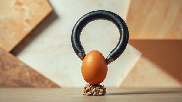 Limiting exposure to the private credit crisis visualized by a kettlebell on an egg.