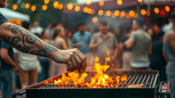 Lime squeezed onto fajitas at San Antonio barbecue showdown.