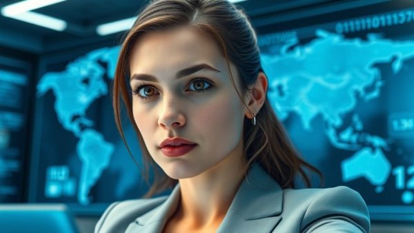 Using AI and Human Expertise to Reduce Global Expansion Risk in a futuristic office setting