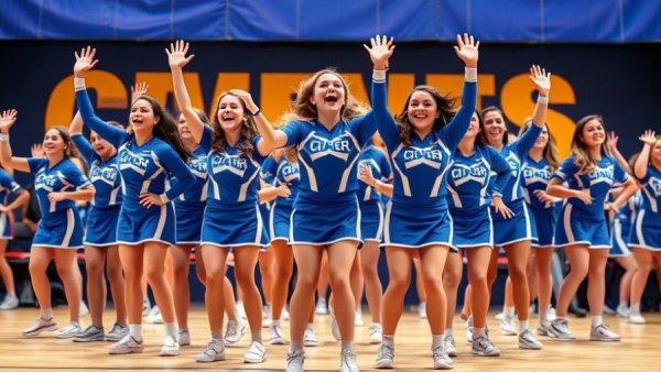 Dallas Cowboys Cheerleaders Live promotional image with cheerleaders.