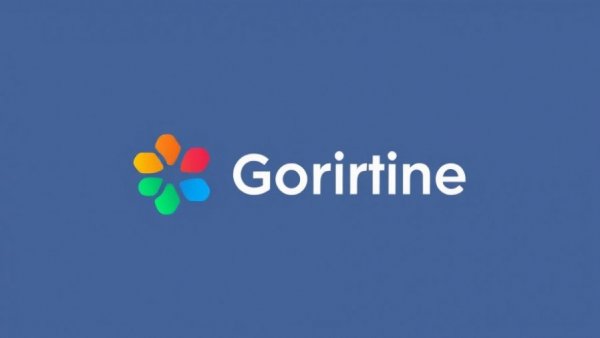 Colorful geometric logo next to text in clean design