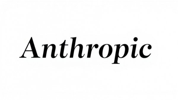 Anthropic logo in black text on white background.