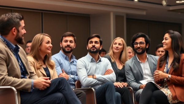 Panel discussing AI adoption in national security, lively debate on stage.