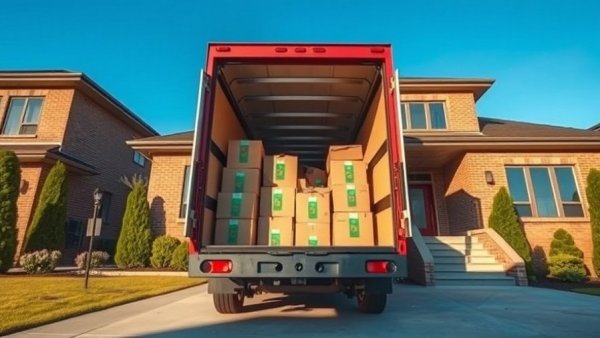 Open moving truck and boxes in front of an Arizona home; Best Moving Companies In Arizona 2026