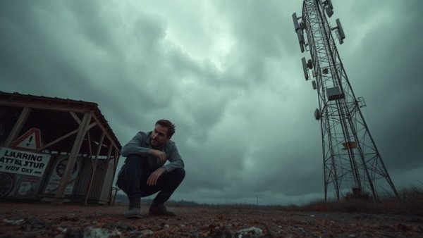 CBRS power limits issue depicting concern near communication tower.