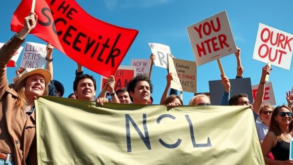 Protesters displaying signs at Dilley detention center protest, advocating passionately.