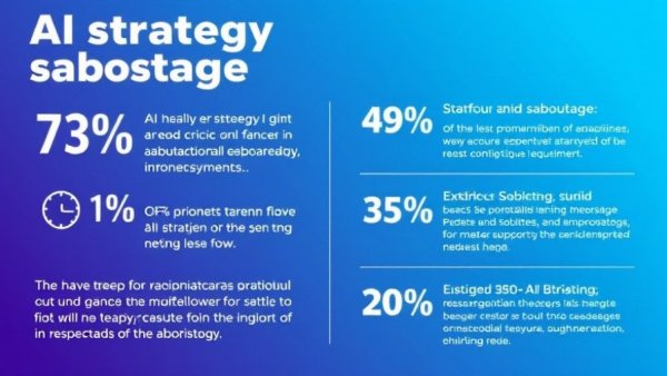 AI Adoption Myths infographic details employee sabotage in AI strategy.
