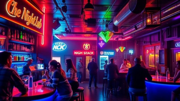 Paradise Unknown San Antonio vibrant bar scene with patrons.