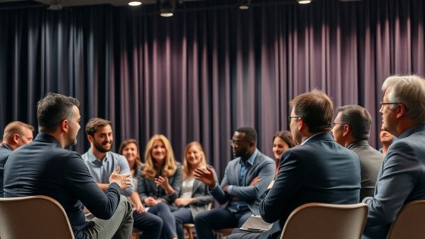 Panel discussion on security clearance process for veterans at a conference.
