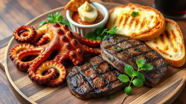 San Antonio restaurants offering gourmet dishes with vibrant presentation.