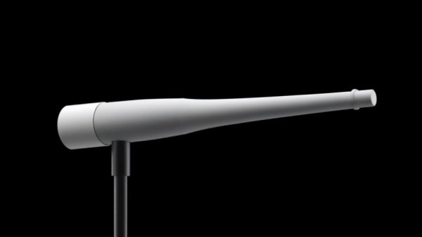 Modern cylindrical antenna illustrating high-speed internet technology.