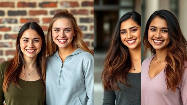 Military Child of the Year Award recipients smiling in a portrait collage.