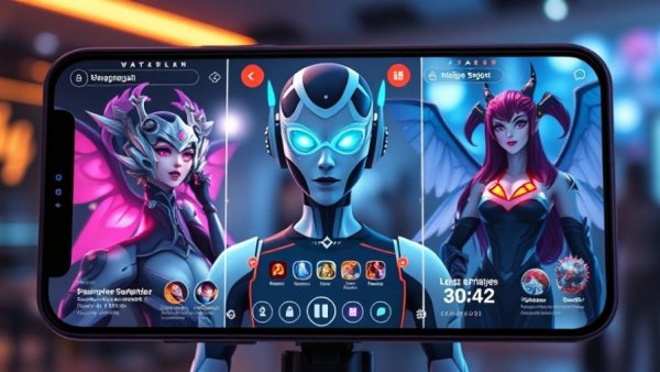 AI avatar technology for fan engagement on mobile apps showcasing fantasy characters.
