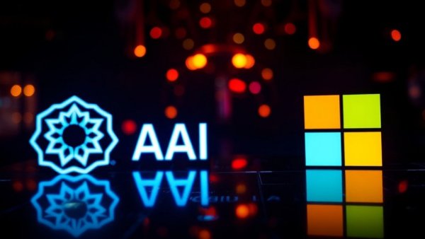 OpenAI and Microsoft logos symbolizing technology access.