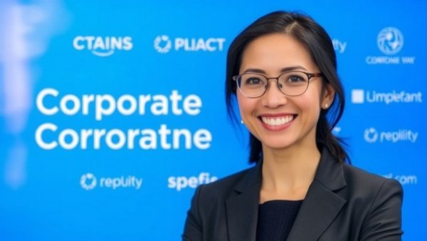 Identity theft webinar feature with businesswoman portrait.