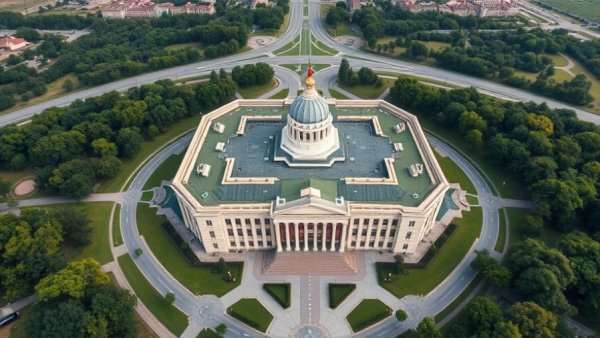 Aerial view of the Pentagon related to critical weapons restock timeline.