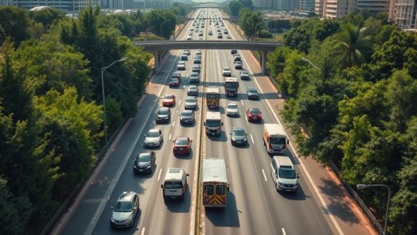 Aerial view of I-57 in Chicago with police activity causing congestion.