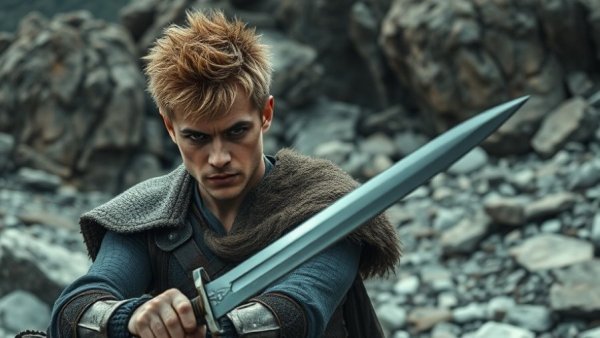 Final Fantasy VII Rebirth character in rocky terrain.