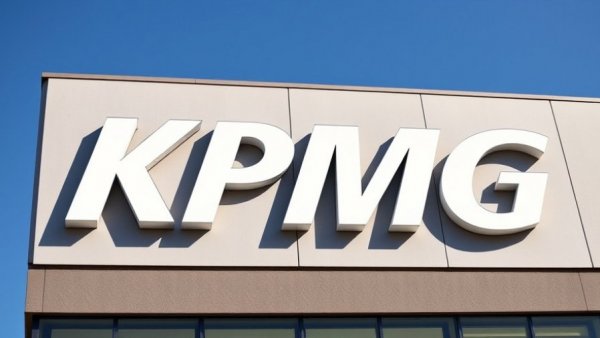 KPMG logo on a building; related to layoffs of 400 consultants.