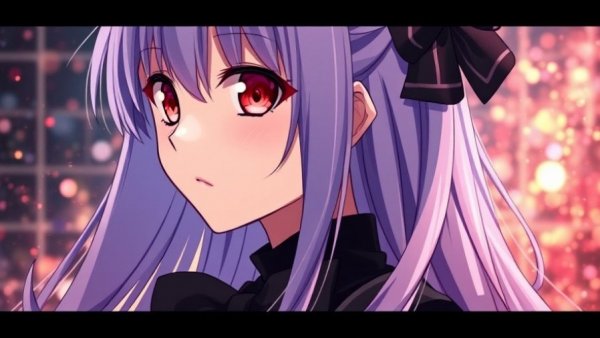 Anime character from Melty Blood: Twi-Lumina release Switch with lavender hair.