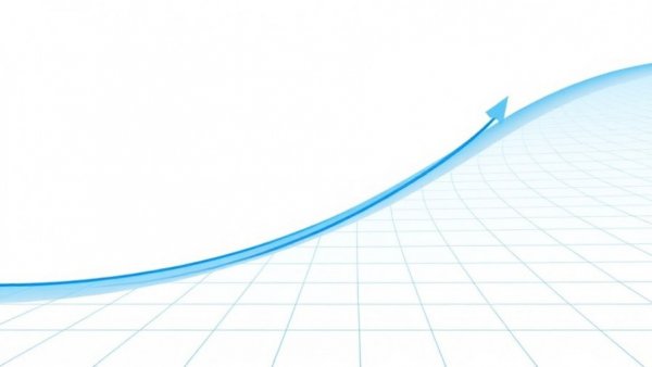 Gradient descent momentum curve with grid lines and arrows