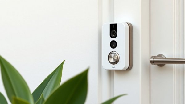 Blink 2K video doorbell installed on a home exterior wall.