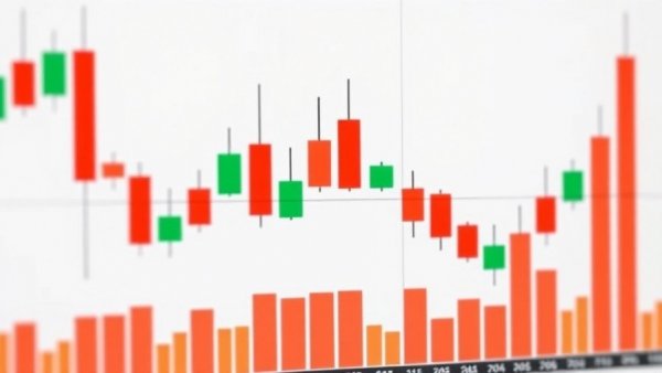 Candlestick chart analysis showcasing market trends, ERG executive sponsors.