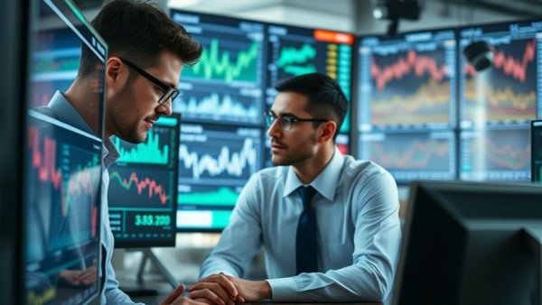 Professionals analyze digital charts for AI salary trends 2026.