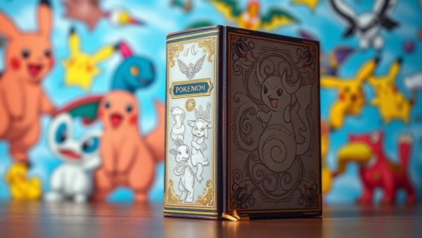 Pokémon Deluxe Character Guide hardcover with vibrant background.