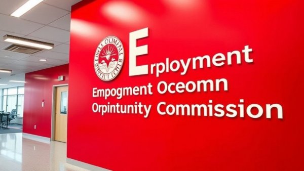 Equal Employment Opportunity Commission sign addressing workplace discrimination.