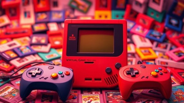 Best internet for gaming: retro gaming setup with consoles and games.